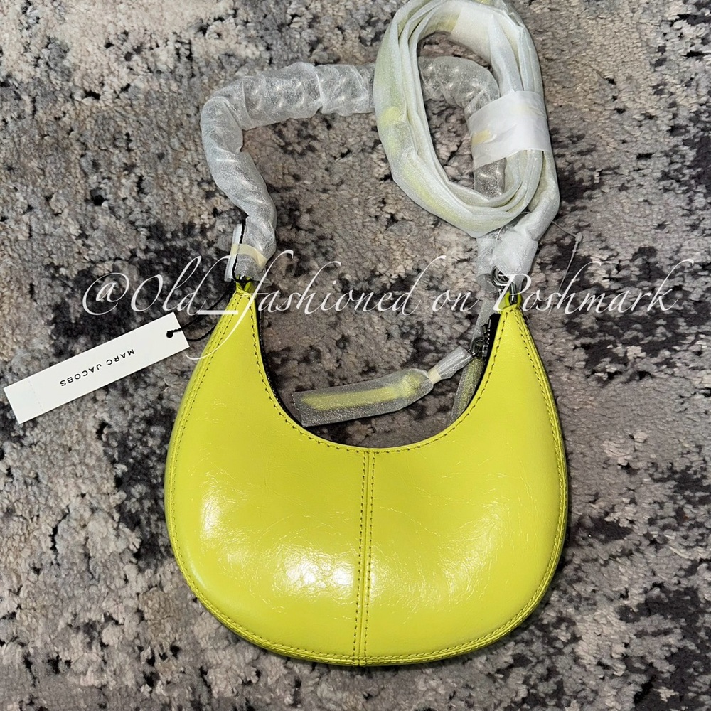 MARC JACOBS Leather Crescent Bag - Limoncello - Picture 8 of 12